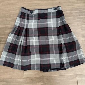 Kilt Plaid Uniform in Black, Gray and Red